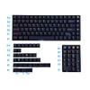 136 Key Midnight Rainbow Cherry Profile Five Side Dye Sub Keycaps PBT Key caps for TKL 61 64 68 75 87 96 104 108 Keychron MX Keyboard view 2