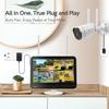 Kittyhok Wireless Security Camera System with 10CH 12" Monitor, 4pcs 2K WiFi Security Camera & 4pcs PTZ Outdoor Security Camera with 360 Viewing, Auto Tracking, Human Detection, Spotlight, 1TB HDD view 2