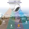 Kittyhok Wireless Security Camera System with 10CH 12" Monitor, 4pcs 2K WiFi Security Camera & 4pcs PTZ Outdoor Security Camera with 360 Viewing, Auto Tracking, Human Detection, Spotlight, 1TB HDD view 4