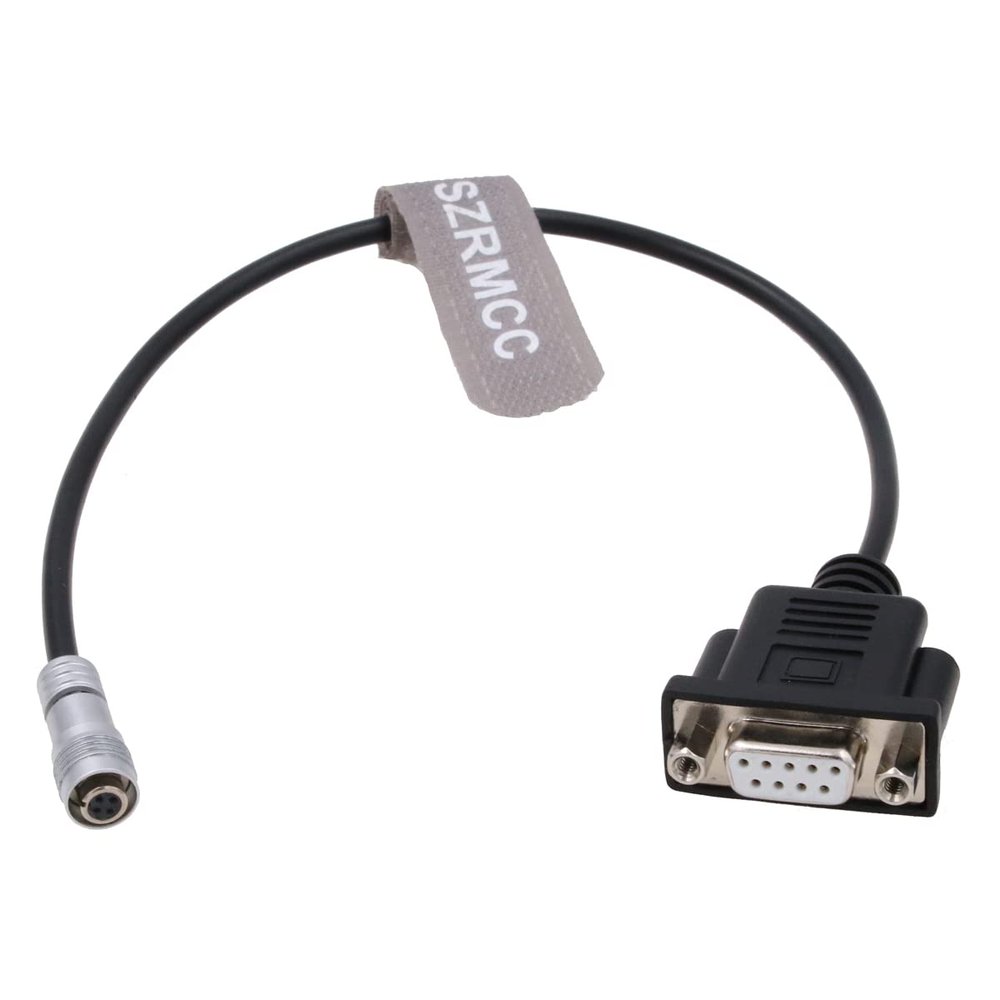 SZRMCC Timecode Cable DB9 9 Pin Female to Weipu 4 Pin Female for Z CAM E2 Flagship S6 F6
