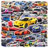 102PCS Sports Car Stickers - Racing Car, Waterproof Stickers for Bottles, Laptops, Skateboards, Helmets view 1