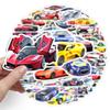 102PCS Sports Car Stickers - Racing Car, Waterproof Stickers for Bottles, Laptops, Skateboards, Helmets view 4