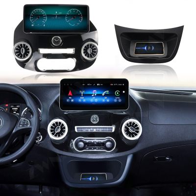 ZWNAV Android 10 Car Stereo for Mercedes Benz Vito 2017-2022, with Wireless Charger, 12.3 inch IPS Touch Screen, Car GPS Navigation Head Unit, Bluetooth