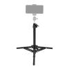 Andoer Adjustable Video Light Stand 2 Section Tripod Stand 50cm Payload 1.5kg with Universal 1/4 Inch Interface for Camera with Phone Holder, Black view 4