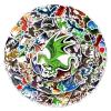 100Pcs Dragons Stickers for Laptops,Cartoon Pterosaur Vinyl Sticker for Kids Teens Adults,Cute Western Dragon House Waterproof Gift Sticker for Water Bottle Skateboard Phone Guitar Decals view 2