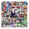 100Pcs Dragons Stickers for Laptops,Cartoon Pterosaur Vinyl Sticker for Kids Teens Adults,Cute Western Dragon House Waterproof Gift Sticker for Water Bottle Skateboard Phone Guitar Decals view 3