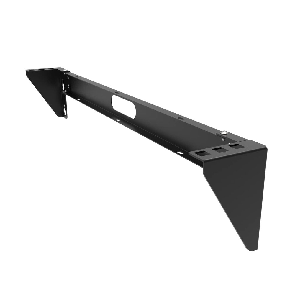 QiaoYoubang 1U Vertical Wall Mount Rack - Foldable Patch Panel Bracket for 19 inches Networking Equipments Including Hardware