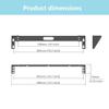 QiaoYoubang 1U Vertical Wall Mount Rack - Foldable Patch Panel Bracket for 19 inches Networking Equipments Including Hardware view 4