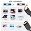 Ankky Mini DisplayPort to HDMI Cable,Mini DP (Thunderbolt) to HDMI Cable 6FT,Optimal Chip Solution for MacBook Air/Pro,Surface Pro/Dock, iMac, Monitor,Projector and More view 3