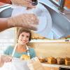 Dingion 4000 Pack Disposable Gloves Plastic Disposable Food Prep Safe PE Latex Free Gloves for Gardening Kitchen Cooking Food Handling view 4