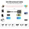 AKWOR HDMI to VGA 6FT, Uni-Directional HDMI Computer to VGA Monitor Cable (Male to Male) Compatible for Desktop, Laptop, PC, Monitor, Projector, HDTV, Raspberry Pi, Roku, Xbox and More view 3