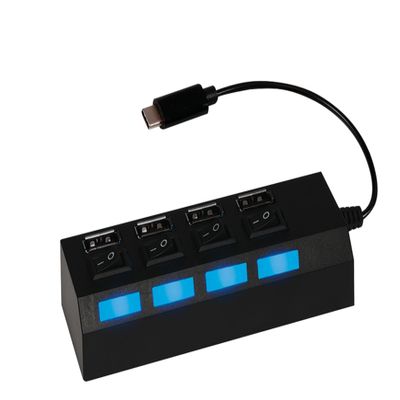 Audiovox Juhubc4av 4-Port USB Hub, Black