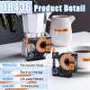 USUPERINK 4 Pack Compatible for Dymo 18436 Black on Orange 19mm 3/4'' x 5.5m 18' Permanent Vinyl Label Tape Work with Rhino Pro 4200 5000 5200 6000 3M PL200 PL300 Industrial Label Makers view 2