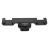 Andoer PT-2 Double Cold Shoe Mount Extension Bar Dual Bracket for DV DSLR Camera Smartphone Mic LED Video Light view 4