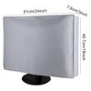 ECYC 24 inch Monitor Dust Cover, Universal PC Desktop Computer Monitor Dust Cover Non-Woven Fabric Dustproof Waterproof Screen Protector Cover for PC, Desktop, TV view 2