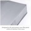 ECYC 24 inch Monitor Dust Cover, Universal PC Desktop Computer Monitor Dust Cover Non-Woven Fabric Dustproof Waterproof Screen Protector Cover for PC, Desktop, TV view 3