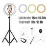 Andoer 26 cm LED Ring Light Additional Light Filling Light LED Light Folding Light for Photography Live Stream Makeup YouTube Video with Tripod Stand Remote Shutter view 2