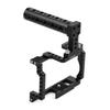 Andoer Anoder Camera Cage with Grip Handle Aluminum Alloy with Cold Shoe 1/4 3/8 Holes Compatible with Canon M50 view 2