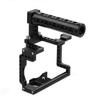 Andoer Anoder Camera Cage with Grip Handle Aluminum Alloy with Cold Shoe 1/4 3/8 Holes Compatible with Canon M50 view 3