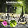Andoer Q160HA Camera Tripod, Video Tripod, Horizontal Mounted, High Performance Camera Tripod with 3-Way Pan and Tilt Head for DSLR Cameras Camcorder Mini Projector Compatible with Canon Nikon Sony view 4
