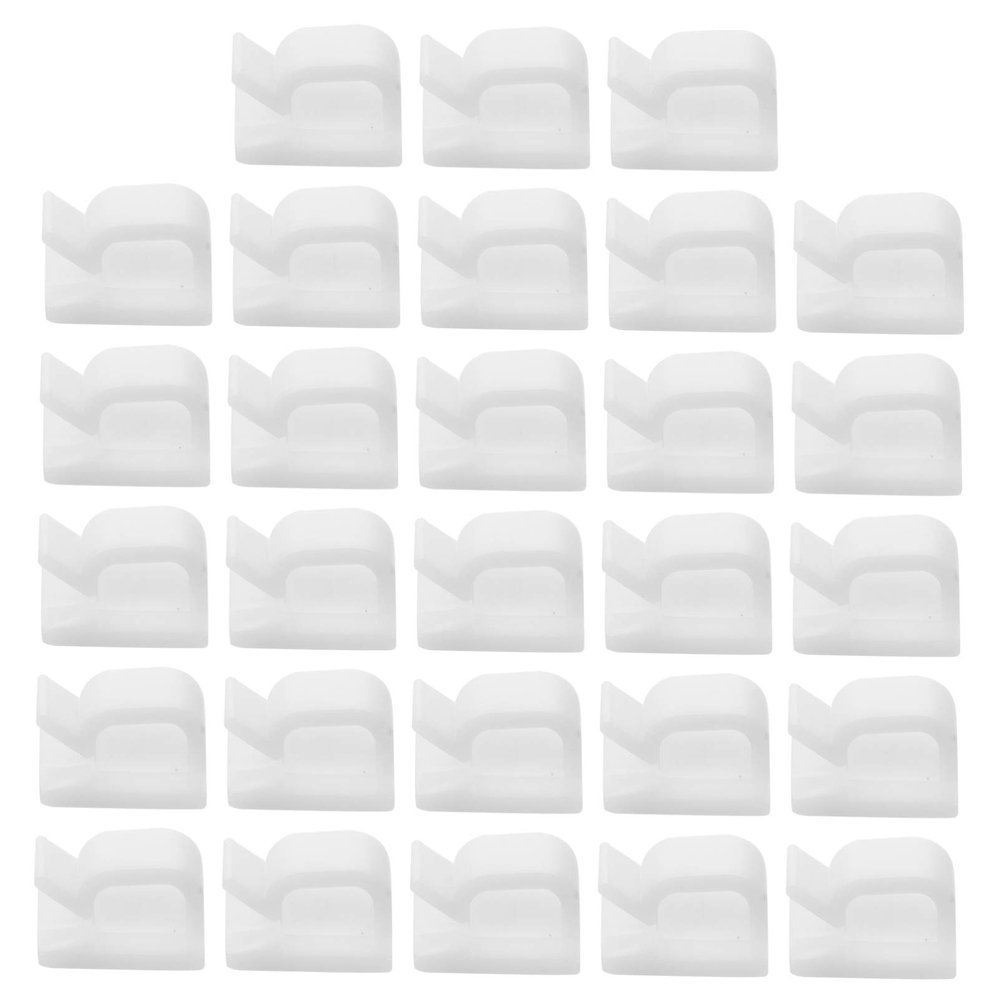OSALADI 100pcs Self-Adhesive Cable Clips for Wire Management Wire Holders for Desk and Wall Organization for Home Office and Outdoor Use Neat and Tidy