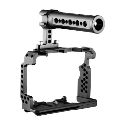 Andoer Aluminum Alloy Camera Cage Kit with Video Rig Top Handle Grip Replacement for A7R III/ A7 II/ A7III
