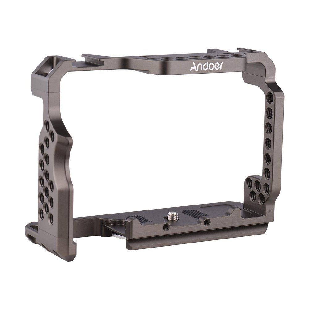 Andoer Aluminum Alloy Camera Cage Video Rig Replacement for A7R III/ A7 II/ A7III