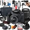 Canon EOS 2000D / Rebel T7 DSLR Camera with 18-55mm Zoom Lens + Platinum Mobile Accessory Bundle Package Includes: SanDisk 32GB Card, Case and More (21pc Bundle) (18-55MM Lens, 64GB Card) (Renewed) view 1