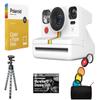 Bundle of Polaroid Now R Plus Generation 2 Bluetooth Connected I-Type Instant Film Camera (White) + Table Tripod + Pack of Film + Microfiber Cloth view 1