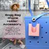 FRESHe BAGLETS PREMIUM - Phone Holder New 2023 Edition Accessory Charm - Decorative Organizer Accessories Compatible with Bogg Bags, Simply Southern and other Tote Bags. (Pink) view 2