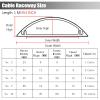 ZJMAMA PVC Cable Raceway, Weatherproof Cord Cover Protection Trunking White, Self-Adhesive Wire Hider Channel for Ceiling, Corner, Floor (Size : 23 x 9mm) view 3