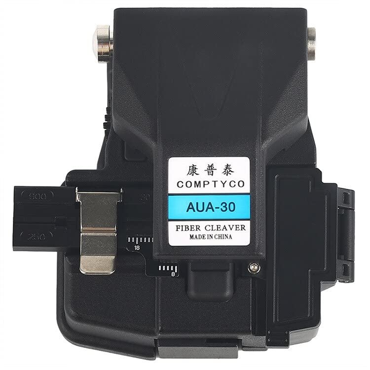 Dong Yong AUA-30 Optical Fiber Cutting Knife Leather Wire Optical Cable Jumper Bare Fiber High Precision Fiber Cleaver with Waste Box