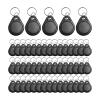 JOJOCY 50 PCS ID 125KHz RFID Writable Rewritable T5577 Key Fob Tag for RFID Writer (Black) view 1
