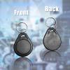 JOJOCY 50 PCS ID 125KHz RFID Writable Rewritable T5577 Key Fob Tag for RFID Writer (Black) view 2