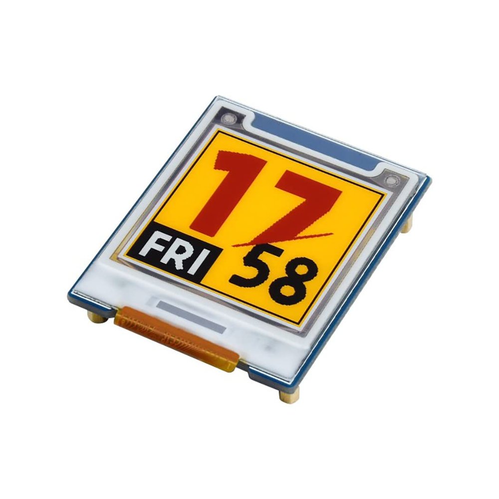 1.64inch Square E-Paper Module (G) for Raspberry Pi/Jetson Nano, Red/Yellow/Black/White Four Colors E-Ink Display, 168  168