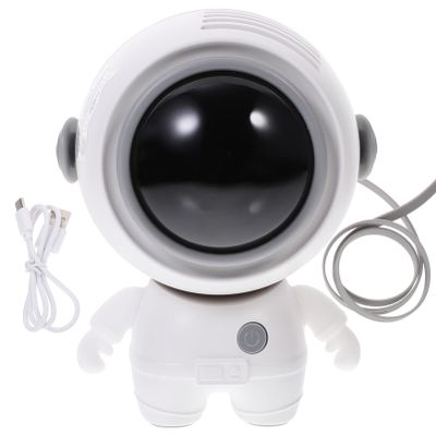 Housoutil Astronauts Fan Necklace Fan Travel Fans Personal Fan Mini Table Fan Necklace Mini Desk Fans Hand Held Fans for Adults Portable Neck Fan White Desktop Electronic Miss Cooling Fan