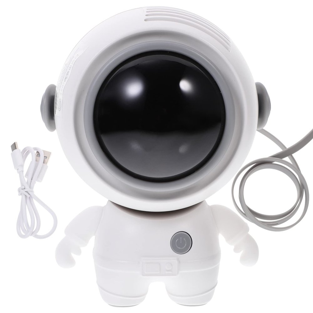 Housoutil Astronauts Fan Necklace Fan Travel Fans Personal Fan Mini Table Fan Necklace Mini Desk Fans Hand Held Fans for Adults Portable Neck Fan White Desktop Electronic Miss Cooling Fan