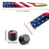 Car Truck Bullet Antenna with Valve Stem Caps for F150 F250 F350 Super Chevrolet Duty Raptor Dodge Ram 1500 2500 3500, Truck AccessoriesGold - American Flag Design view 4