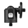 Andoer Mini Ballhead Adapter Camera Tripod Ball Head Mount Alumnum Alloy 1/4 Inch Screw Connector to 1/4 Inch Screw Connector view 2