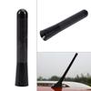 80mm Car Short Antenna Set, Black Carbon Fiber Screw Aluminum Short Antenna Mast with 4 Screws and 2 Universal Adapters Universal for Most Cars view 2