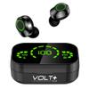 Volt Plus TECH Wireless V5.3 LED Pro Earbuds Compatible with Your ZTE Supreme IPX3 Bluetooth Water & Sweatproof/Noise Reduction & Quad Mic(Black) view 1