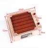 Pure Copper Radiator 120mm PC Water Cooling Cooler Heatsink G1/4 Thread 30mm Thickness view 3
