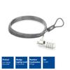 ACT Laptop Lock Security Cable 2m, Password Protection 4 Digit Combination Lock, Wedge Slot Notebook Lock, Swivel Lock Head, Laptop Lock Dell, Portable Anti-Theft Cable - AC9035 view 2