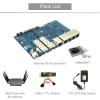 Banana Pi BPI-R3 Wi-Fi 6 OpenSource Wireless Dual-Band OpenWRT Router Board with MediaTek MT7986(Filogic 830),Support 5X GbE and 2X 2.5GbE SFP (Bundle3-BPI R3+Antennas) view 2