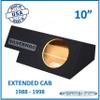 10" Single Sub Box for 89-1998 Silverado Extended Cab Subwoofer Enclosure Speaker Box view 2