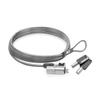 ACT Laptop Lock Security Cable 2m, Keyed Cable, Wedge Slot Notebook Lock, Swivel Lock Head, Laptop Lock Dell, Portable Anti-Theft Cable - AC9040 view 1