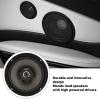 Car Door Speaker, 6 Inch 500W Car Stereo Coaxial Speaker, Midrange External Magnetic Coaxial Speaker Fit for Vehicle Truck, Maximum 4 Ohms view 2
