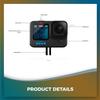 GoPro Hero 11 (HERO11) Black - Waterproof Action Camera with 5.3K Ultra HD Video, 27MP Photos, 1/1.9" Image Sensor, Live Streaming, Webcam, Stabilization + 64GB Extreme Pro Card and 2 Extra Batteries view 4