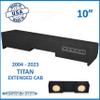 10" Dual Sealed Sub Box 2004-2023 Titan Extend Cab King Cab Subwoofer Enclosure view 2