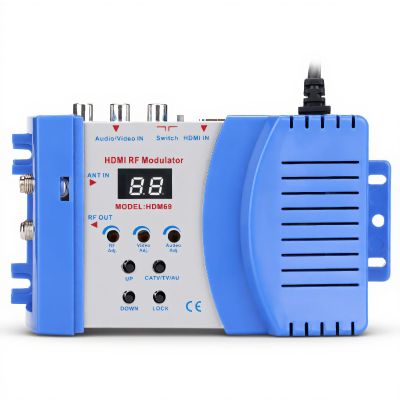 Tangxi HDMI Modulator RF Modulator for PAL NTSC Format, Composite VHF UHF AV to RF Converter, RF Modulator TV Audio Video Converter for Home TV(F Female)